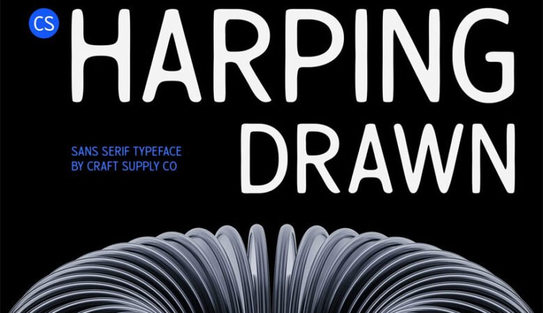 Harping Drawn Font