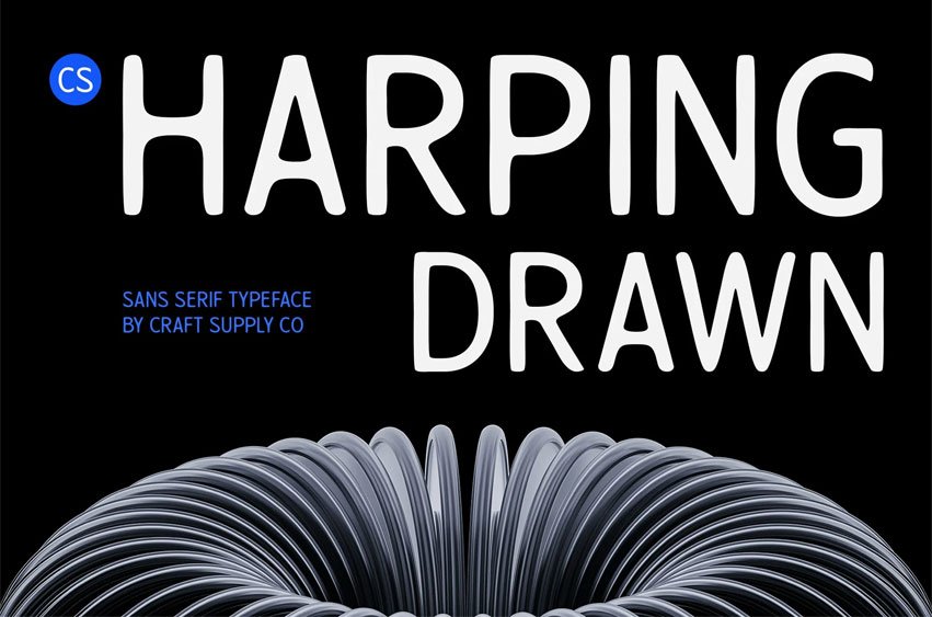 Harping Drawn Font