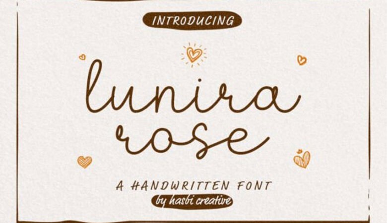 Lunira Rose Font