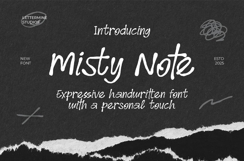 Misty Note Font