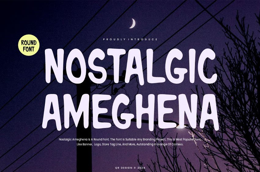 Nostalgic Ameghena Font