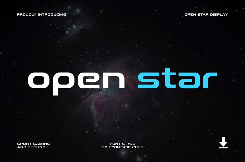 Open Star Font