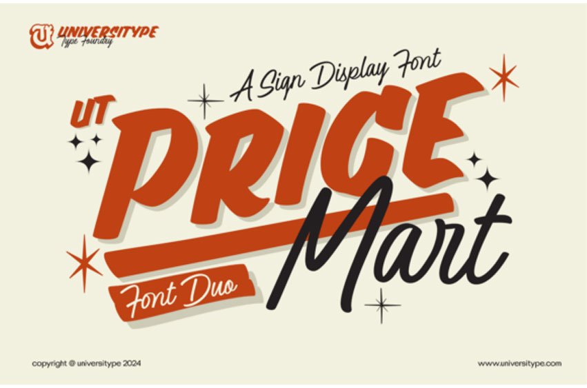 Price Mart Duo Font