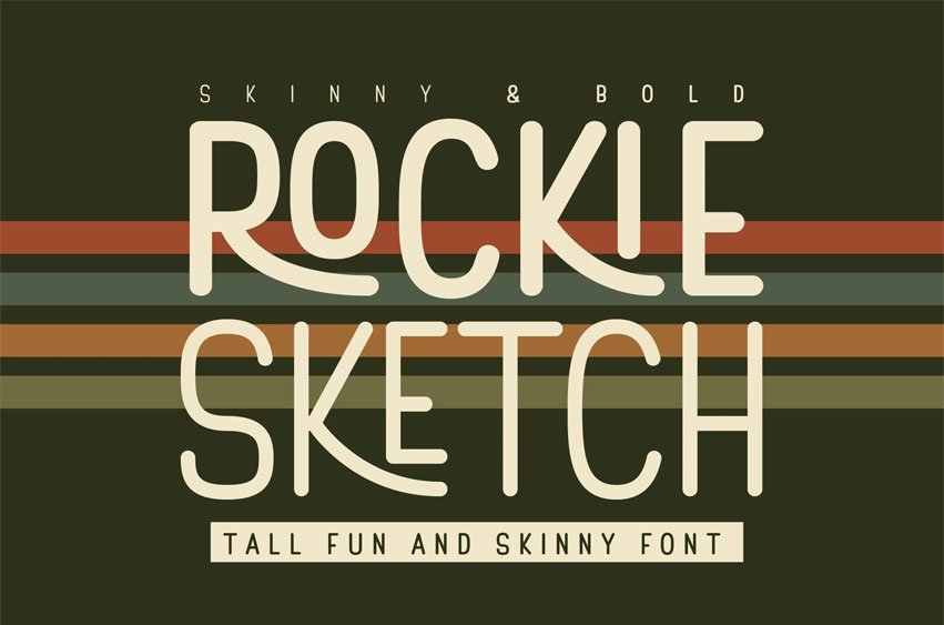Rockie Sketch Font