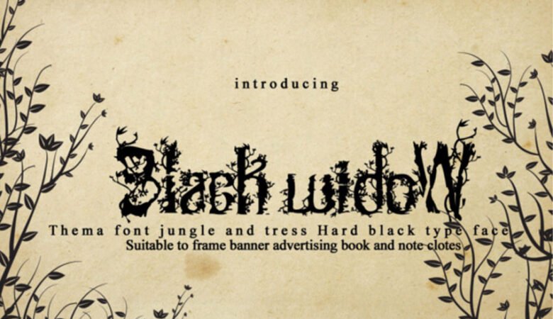 Black Widow Font