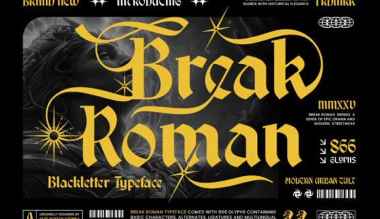 Break Roman Font