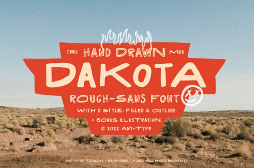 Dakota Rough Font