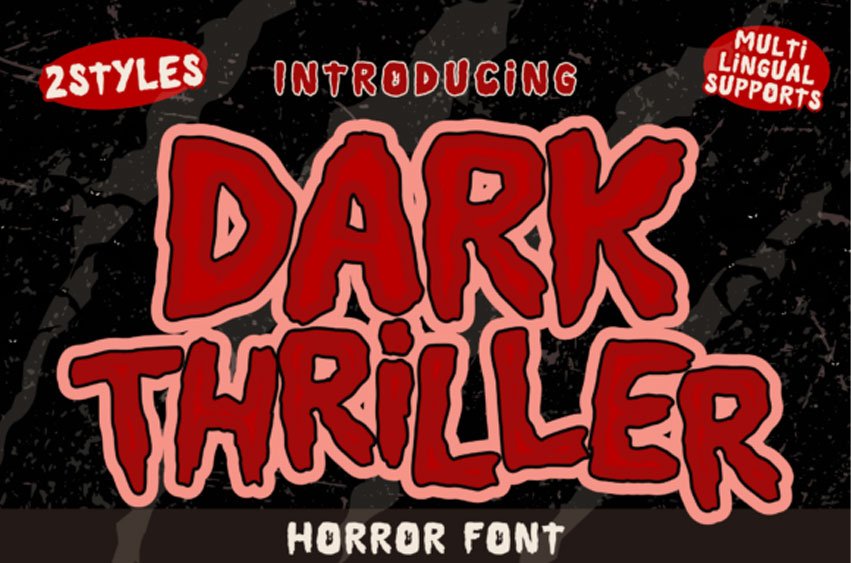 Dark Thriller Font