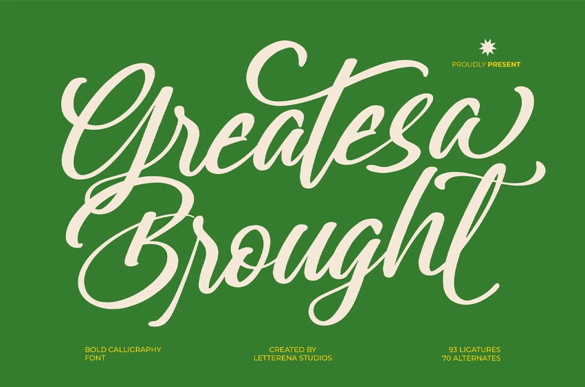 Greatesa Brought Font