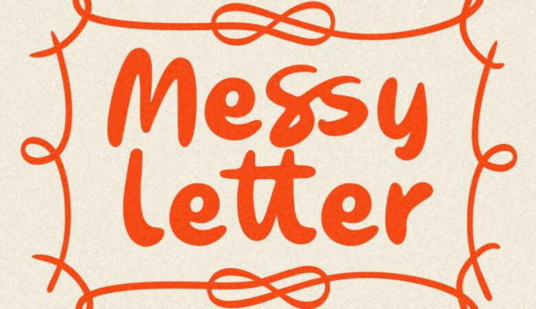 Messy Letter Font