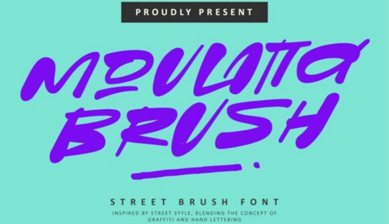 Moulatta Brush Font