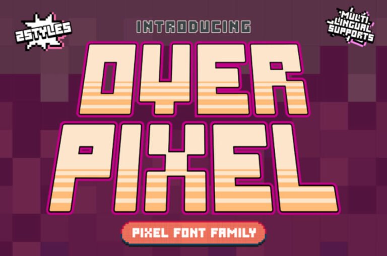 Over Pixel Font - FreeDaFonts