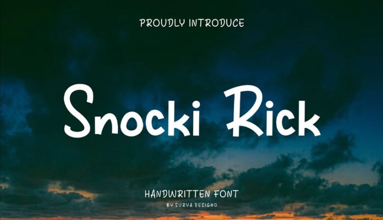 Snocki Rick Font