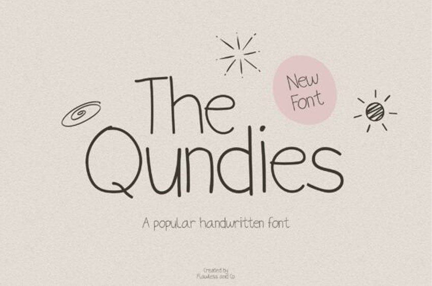 The Qundies Font