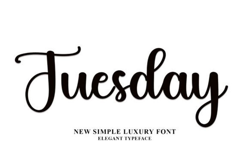 Tuesday Font