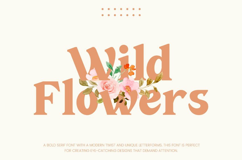 Wild Flowers Font
