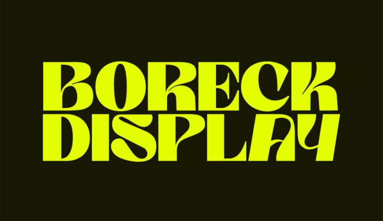 Boreck Display Font