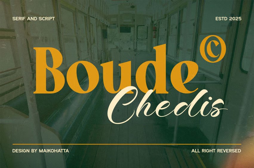 Boude Chedis Font