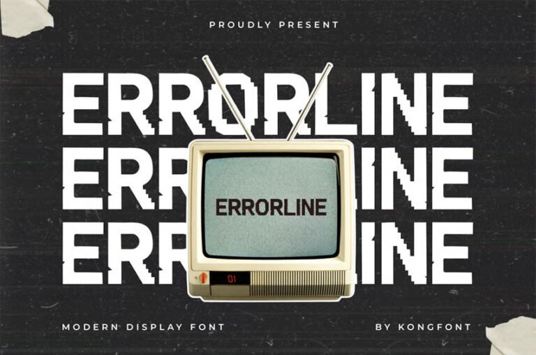 Errorline Font - FreeDaFonts