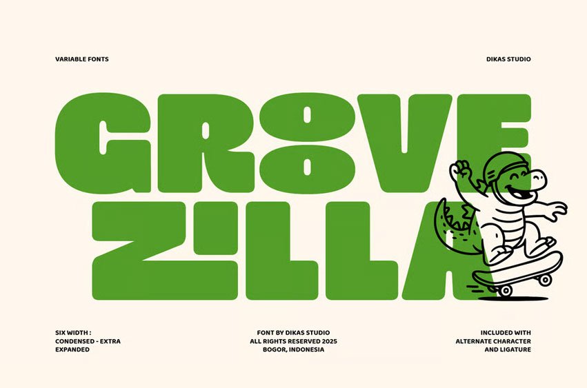 Groovezilla Font
