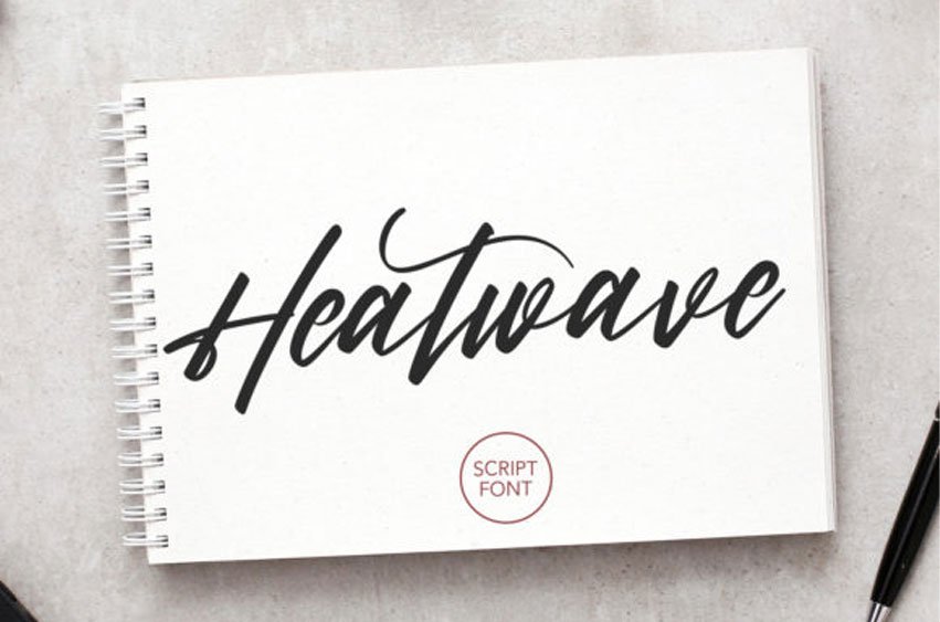 Heatwave Script Font
