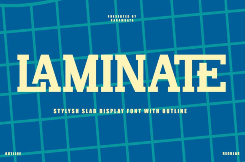 Laminate Font