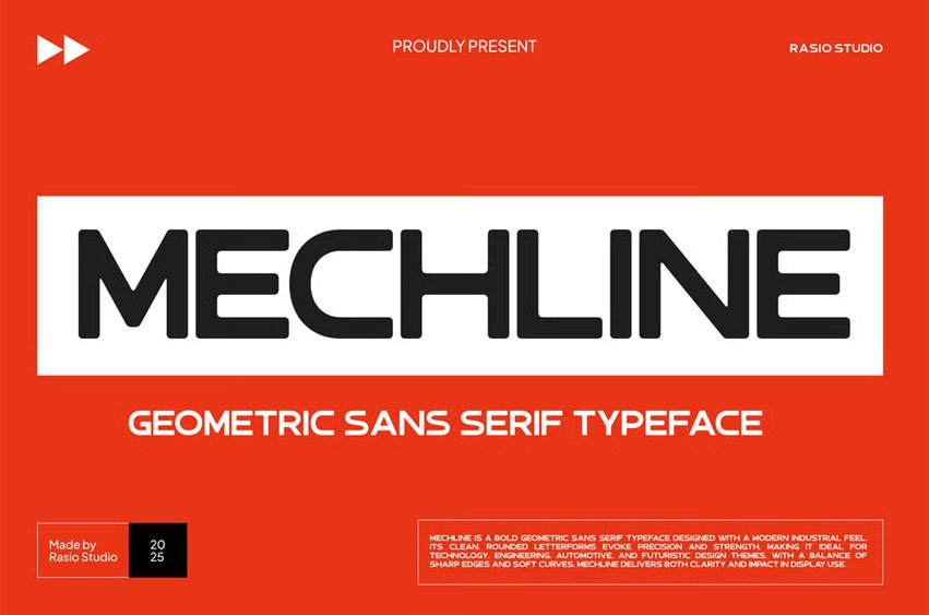 Mechline Font