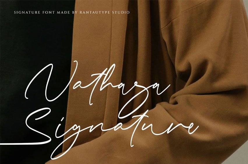 Nathasa Signature Font