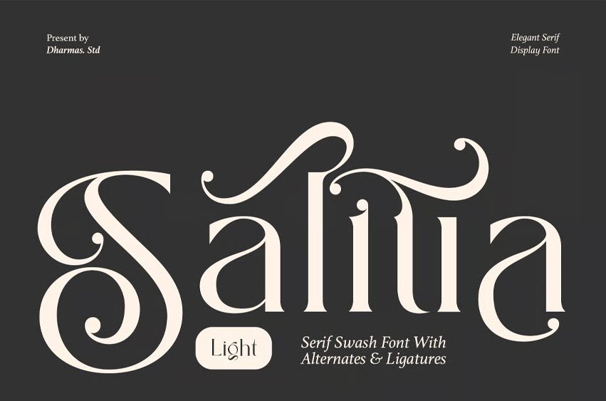 Salitia Light Font