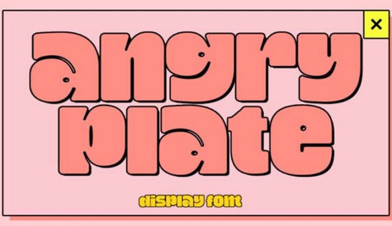 Angry Plate Font