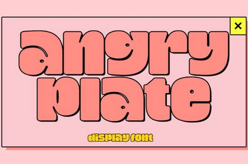 Angry Plate Font