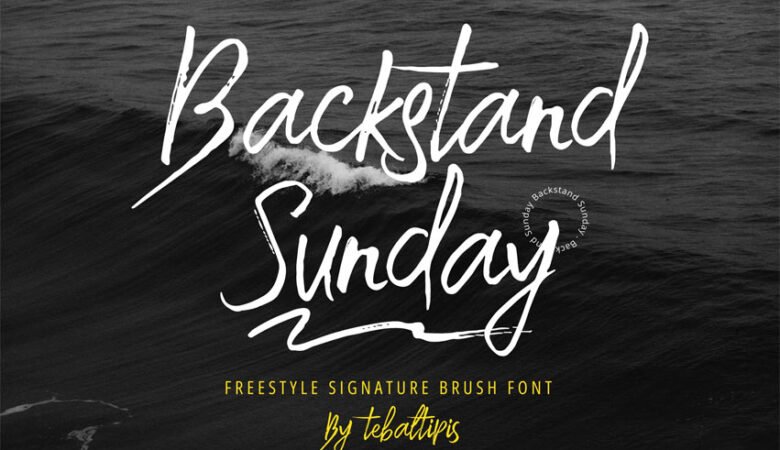 Backstand Sunday Font