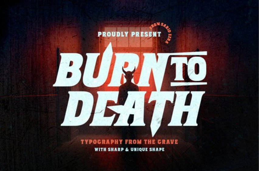Burntodeath Regular Font