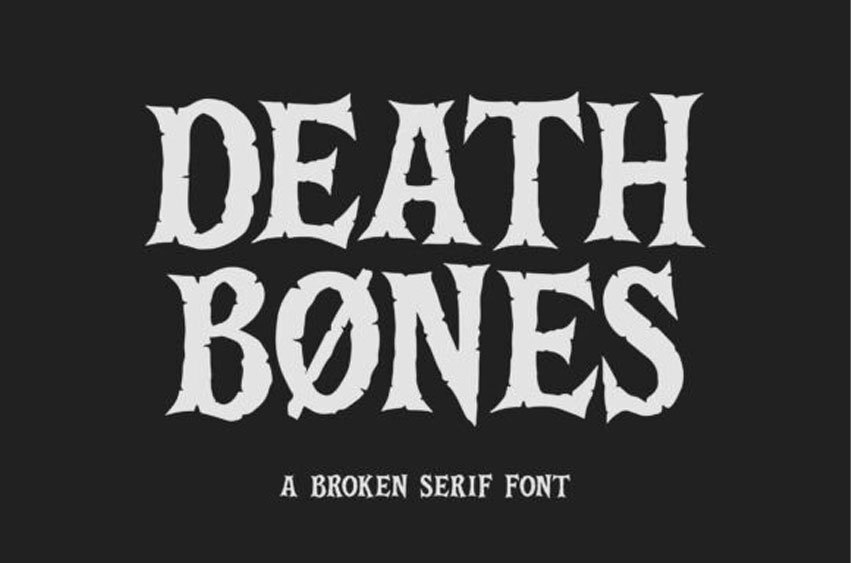 Death Bones Font