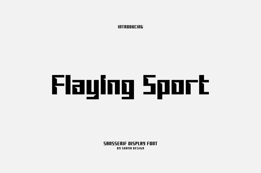 Flaying Sport Font