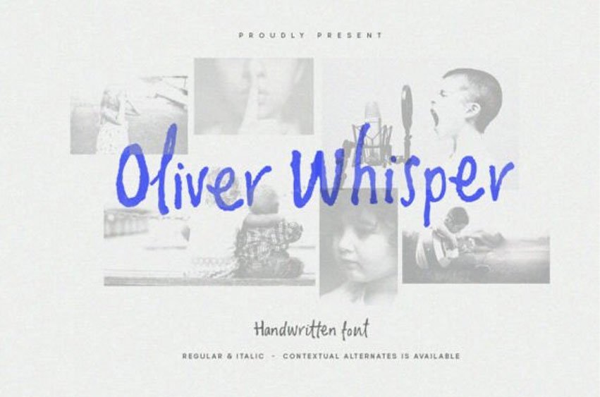 Oliver Whisper Font