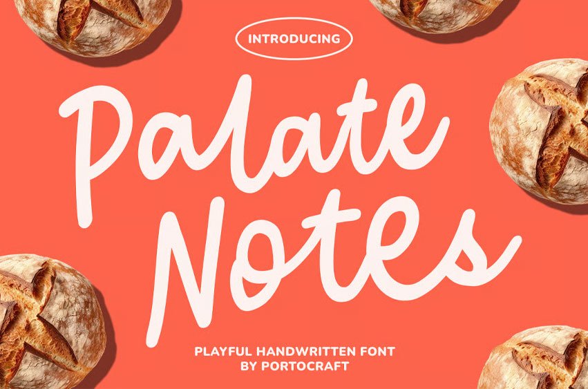 Palate Notes Font
