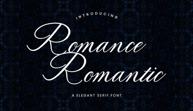 Romance Romantic Font