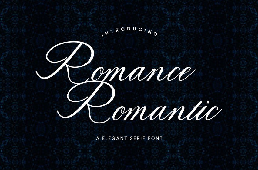 Romance Romantic Font