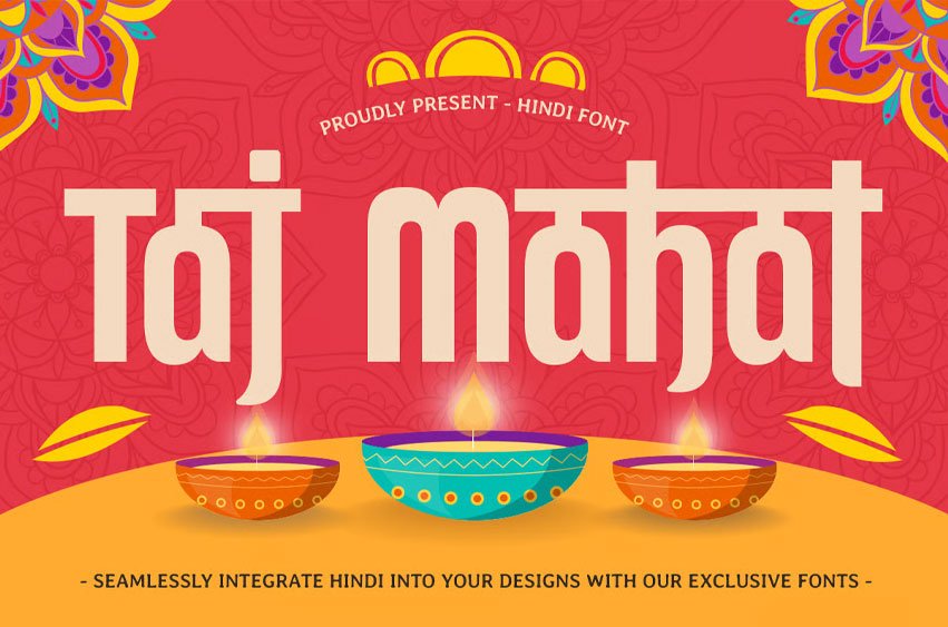 Taj Mahal Font