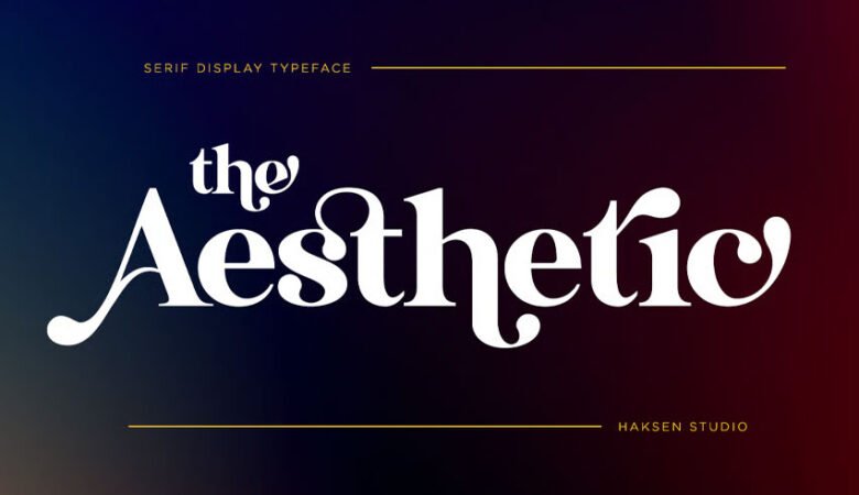The Aesthetic Font