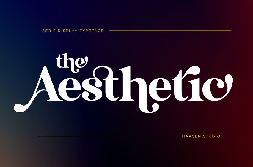 The Aesthetic Font