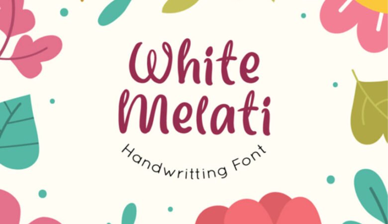 White Melati Font