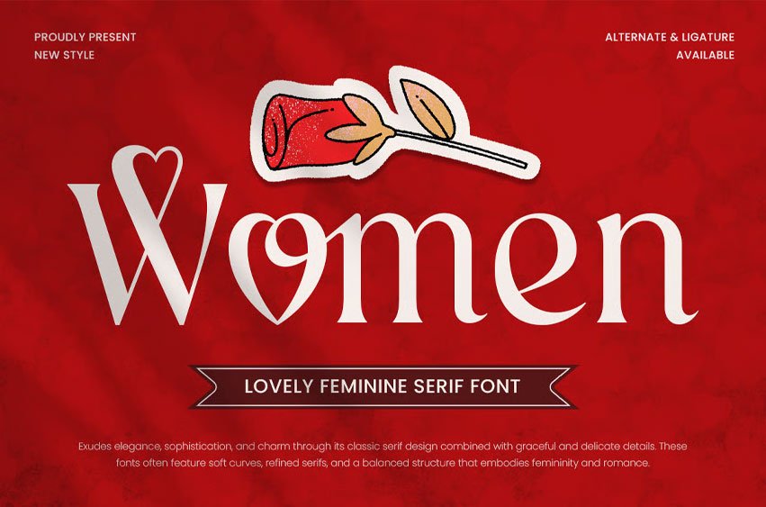 Women Lovely Font