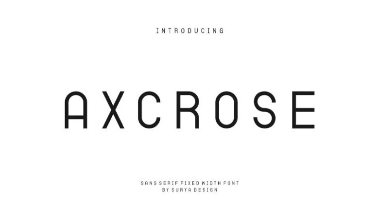 Axcrose Font