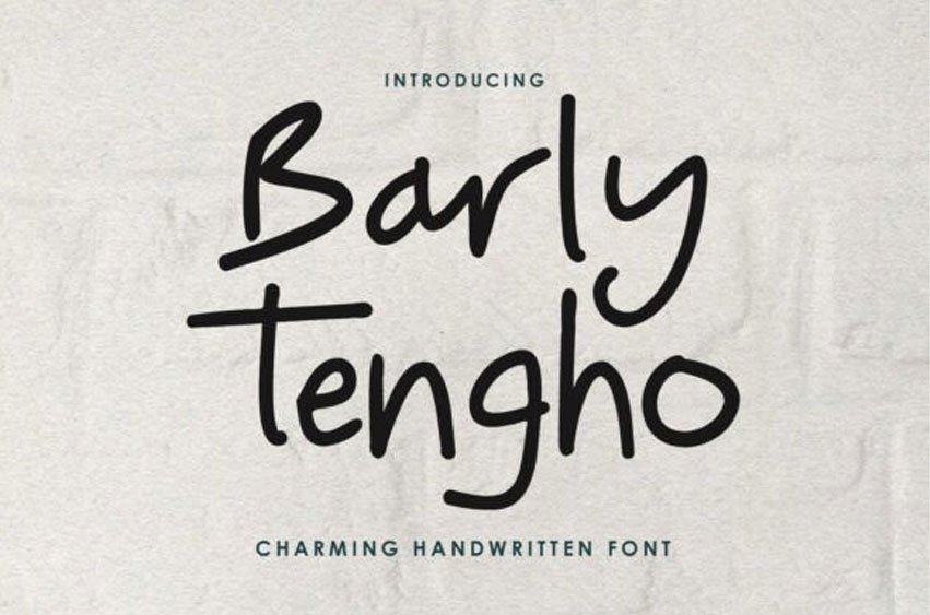 Barly Tengho Font