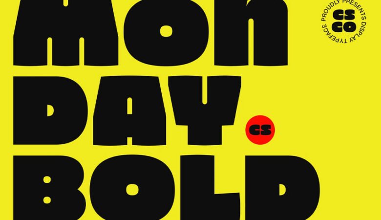 CS Monday Bold Font