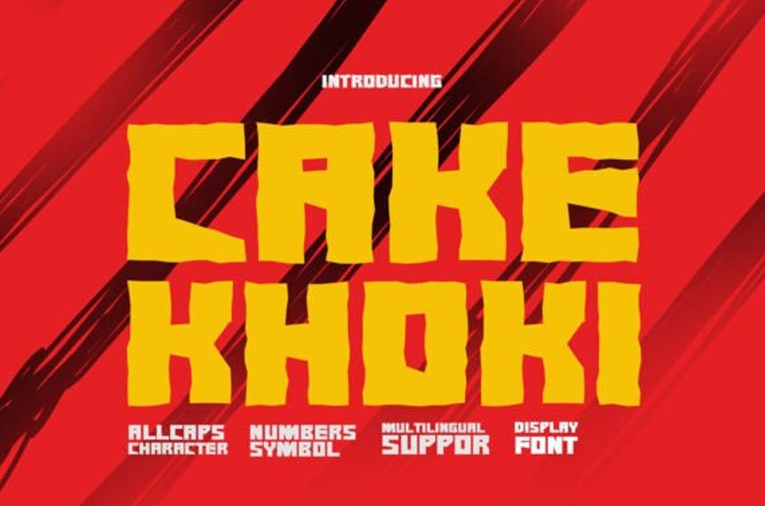 Cake Khoki Font