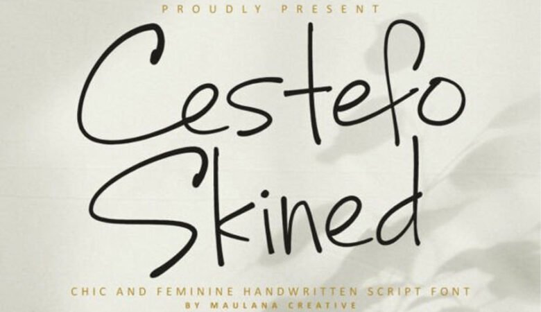 Cestefo Skined Font