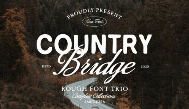 Country Bridge Trio Font